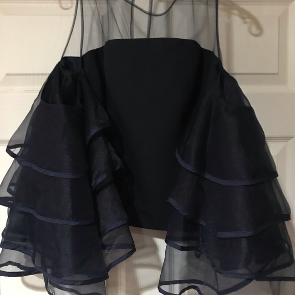 Gracia Navy blue blouse. new with tags - Picture 3 of 5